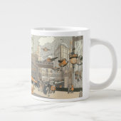  Wetenschap Fiction Urban Paris, Steam Punk Grote Koffiekop (Rechts)