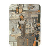 Wetenschap Fiction Urban Paris, Steam Punk Magneet (Verticaal)
