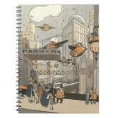  Wetenschap Fiction Urban Paris, Steam Punk Notitieboek (Voorkant)