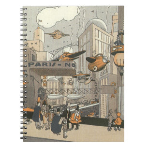  Wetenschap Fiction Urban Paris, Steam Punk Notitieboek