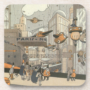 Wetenschap Fiction Urban Paris, Steam Punk Onderzetter