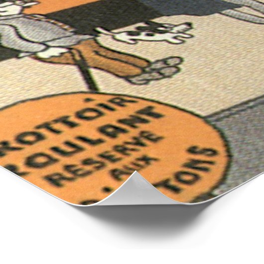 Wetenschap Fiction Urban Paris, Steam Punk Poster (Hoek)