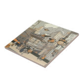 Wetenschap Fiction Urban Paris, Steam Punk Tegeltje (Zijkant)