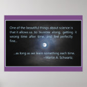 Wetenschap gaat over het bloeien van Along! Poster (Voorkant)