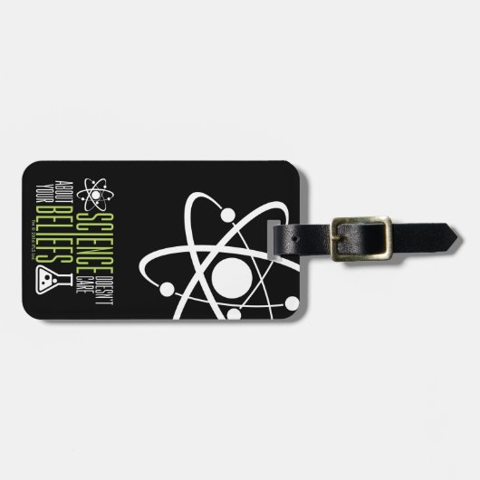 Wetenschap geeft er niets om bagagelabel (Voorkant horizontaal)