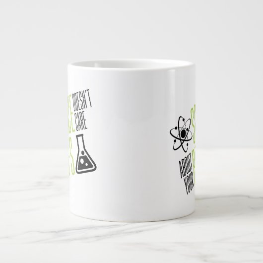 Wetenschap geeft er niets om grote koffiekop (Voorkant)