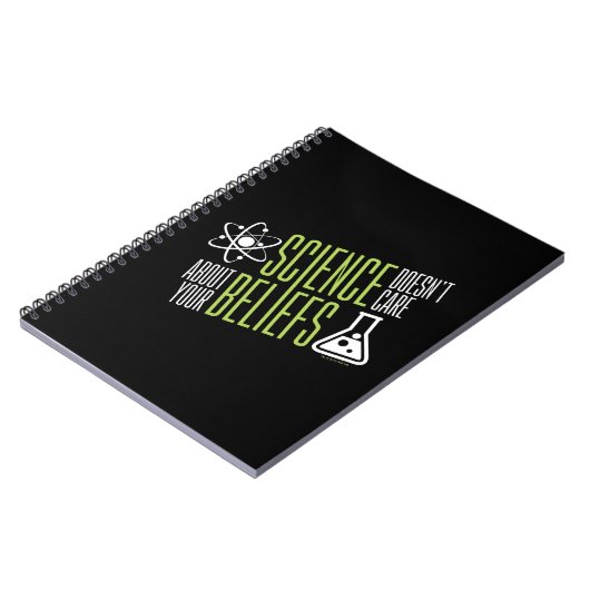 Wetenschap geeft er niets om notitieboek (Linkerzijde)