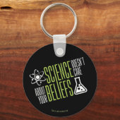 Wetenschap geeft er niets om sleutelhanger (Voorkant)