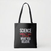 Wetenschap geeft geen f-k tote bag (Voorkant)