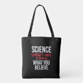 Wetenschap geeft geen f-k tote bag (Achterkant)