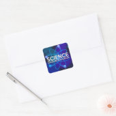 WETENSCHAP GEEFT ME EEN HADRON VIERKANTE STICKER (Envelop)
