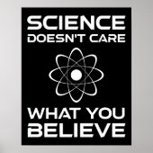Wetenschap geeft niet om wat je gelooft poster (Voorkant)