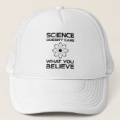 Wetenschap geeft niet om wat je gelooft trucker pet (Voorkant)
