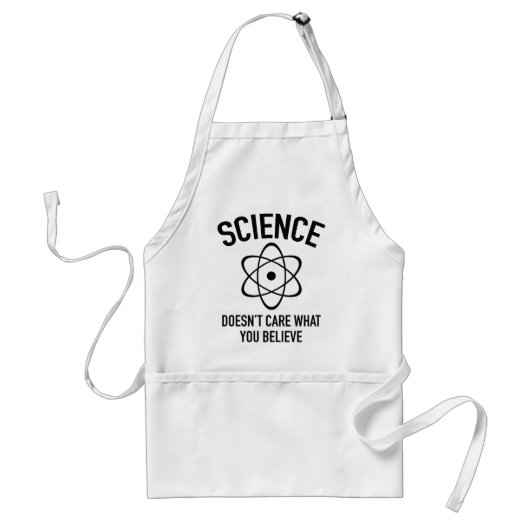 Wetenschap geeft niet om wat je in gelooft standaard schort (Voorkant)