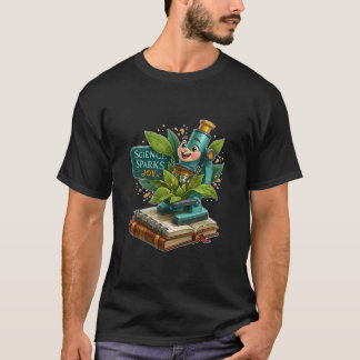 Wetenschap geeft vreugde Cute microscoop en plante T-shirt