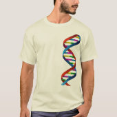 Wetenschap Geek Gene DNA Genome Sequence Design T-shirt (Voorkant)