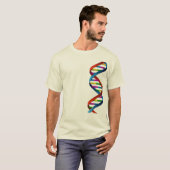 Wetenschap Geek Gene DNA Genome Sequence Design T-shirt (Voorkant volledig)