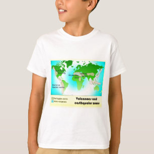 Wetenschap, Geografie, Vulkano's en aardbevingsgeb T-shirt