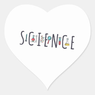 Wetenschap Hart Sticker