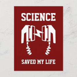 Wetenschap heeft mijn leven gered briefkaart