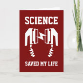 Wetenschap heeft mijn leven gered kaart (Voorkant)