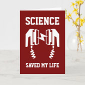 Wetenschap heeft mijn leven gered kaart (Gele Bloem)