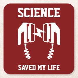 Wetenschap heeft mijn leven gered kartonnen onderzetters