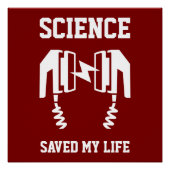 Wetenschap heeft mijn leven gered perfect poster (Voorkant)