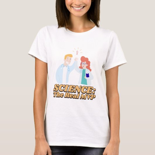 Wetenschap: Het Echte MVP Stem Spel T-shirt (Voorkant)