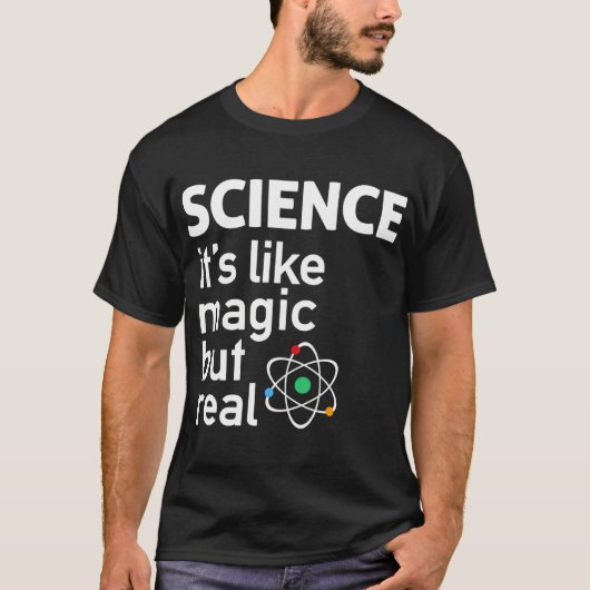 WETENSCHAP Het is als magie4 vintage T-shirt (Voorkant)