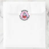 Wetenschap, het is als magie maar dan echt ronde sticker (Tas)