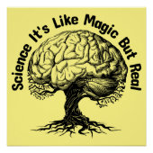 wetenschap het is als magie maar echt perfect poster (Voorkant)