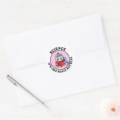 Wetenschap, het is als magie maar echt ronde sticker (Envelop)