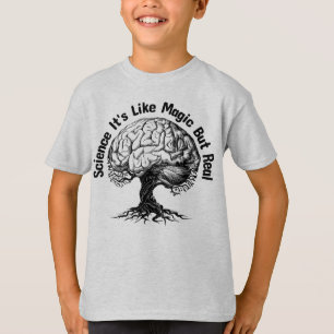 wetenschap het is als magie maar echt t-shirt