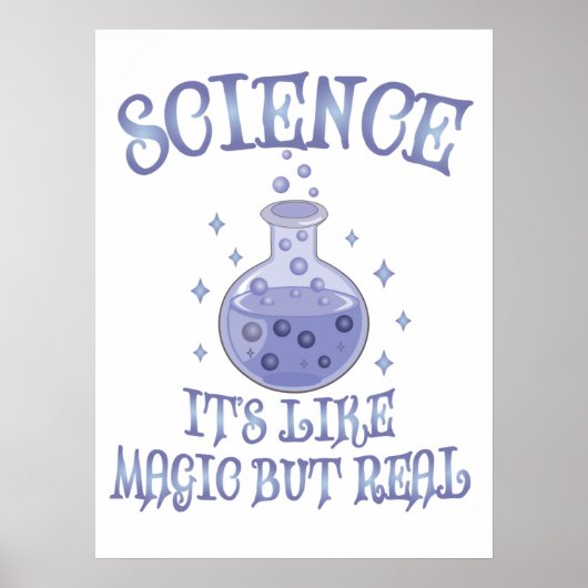 Wetenschap - het is als magisch maar echt poster (Voorkant)