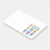 Wetenschap houdt je nieuwsgierig post-it® notes (Schuin)