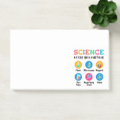 Wetenschap houdt je nieuwsgierig post-it® notes (Kantoor)