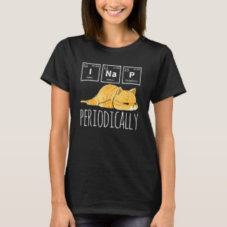 Wetenschap I Slaap Periodiek Systeem Meme Meh Kat T-shirt