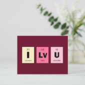 Wetenschap I van Nerd van Geek houdt van u Briefkaart (Staand voorkant)