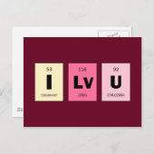 Wetenschap I van Nerd van Geek houdt van u Briefkaart (Voorkant / Achterkant)