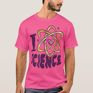 Wetenschap - Ik hou van natuurkunde in de wetensch T-shirt
