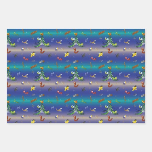 Wetenschap, Insect Bug Lover kerstboom Inpakpapier Vel (Voorkant 3)