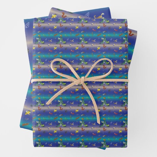 Wetenschap, Insect Bug Lover kerstboom Inpakpapier Vel (In situ)