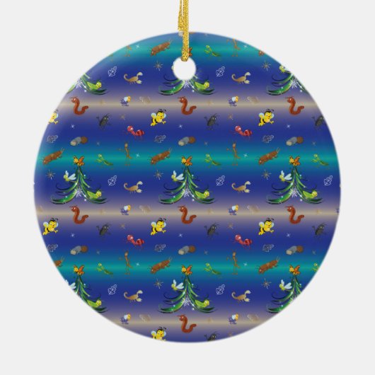 Wetenschap, Insect Bug Lover kerstboom Keramisch Ornament (Achterkant)