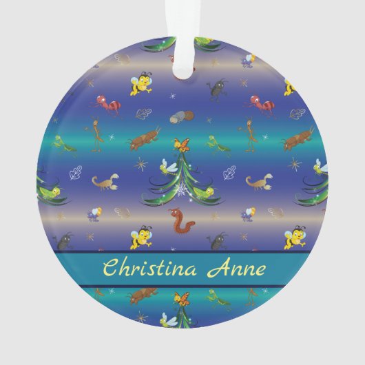 Wetenschap, Insect Bug Lover kerstboom Ornament (achterkant)