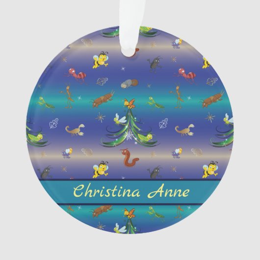 Wetenschap, Insect Bug Lover kerstboom Ornament (voorkant)