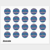 Wetenschap, Insect Bug Lover kerstboom Ronde Sticker (Vel)