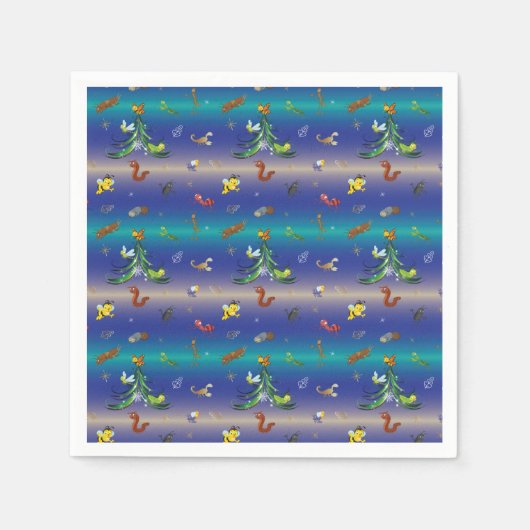 Wetenschap, Insect Bug Lover kerstboom Servet (Voorkant)