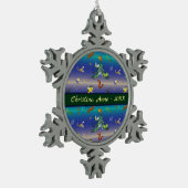 Wetenschap, Insect Bug Lover kerstboom Tin Sneeuwvlok Ornament (Links)