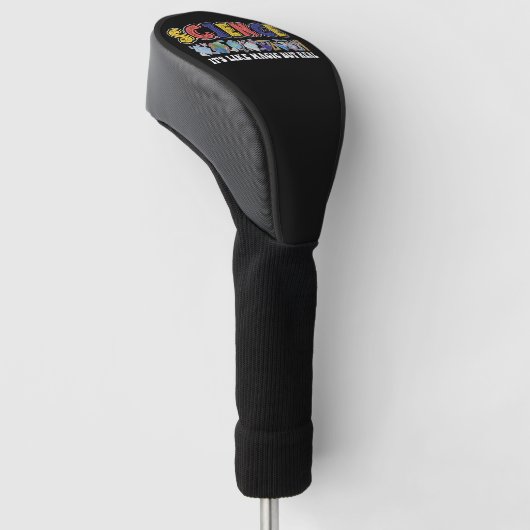 Wetenschap is als een magische maar echte wetensch golfheadcover (Schuin)